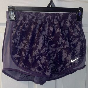 Nike Women's Purple Patterned Athletic Shorts NWT